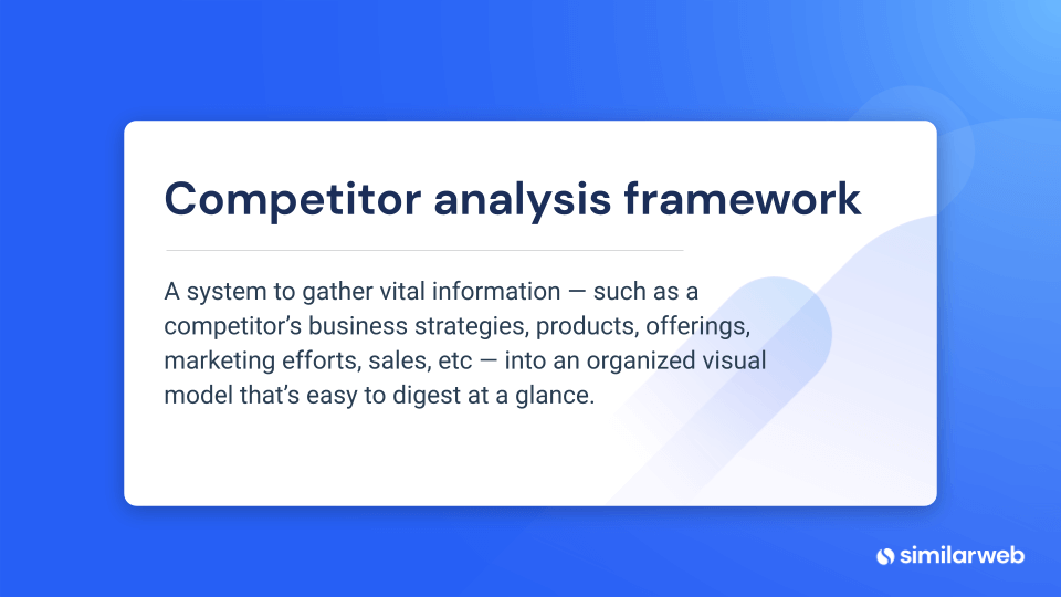 definition of competitor analysis frameworks 