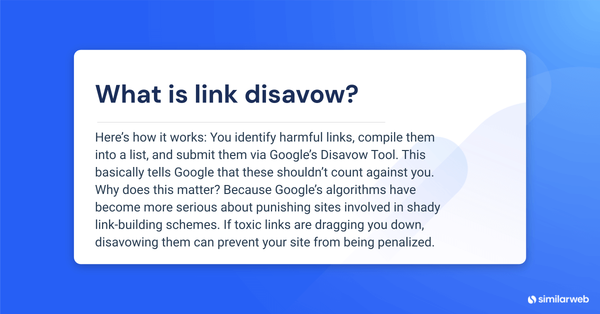 What is link disavow? 