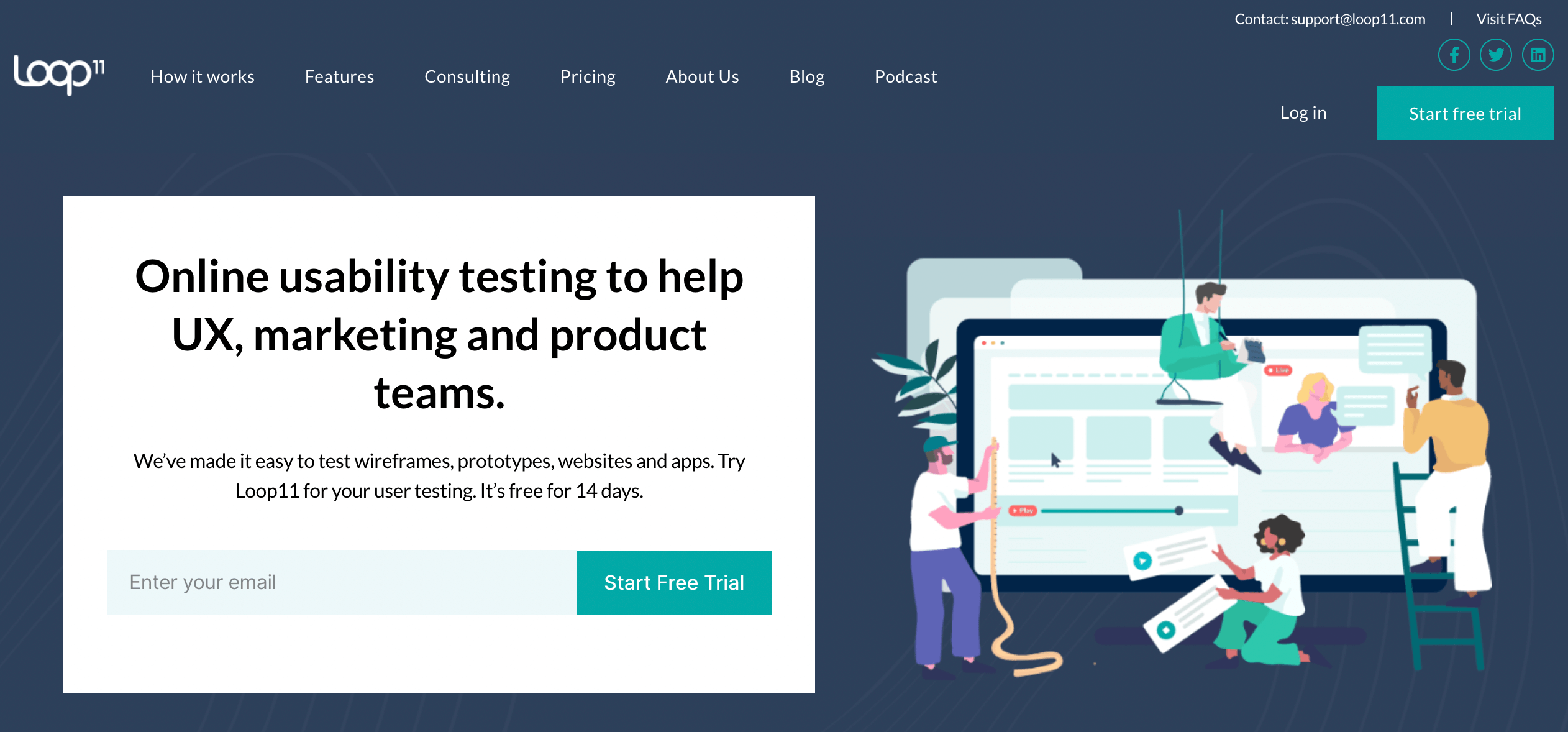 Loop11 market research tool for for UX testing