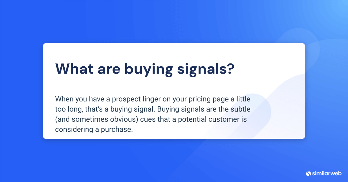 what are buying signals