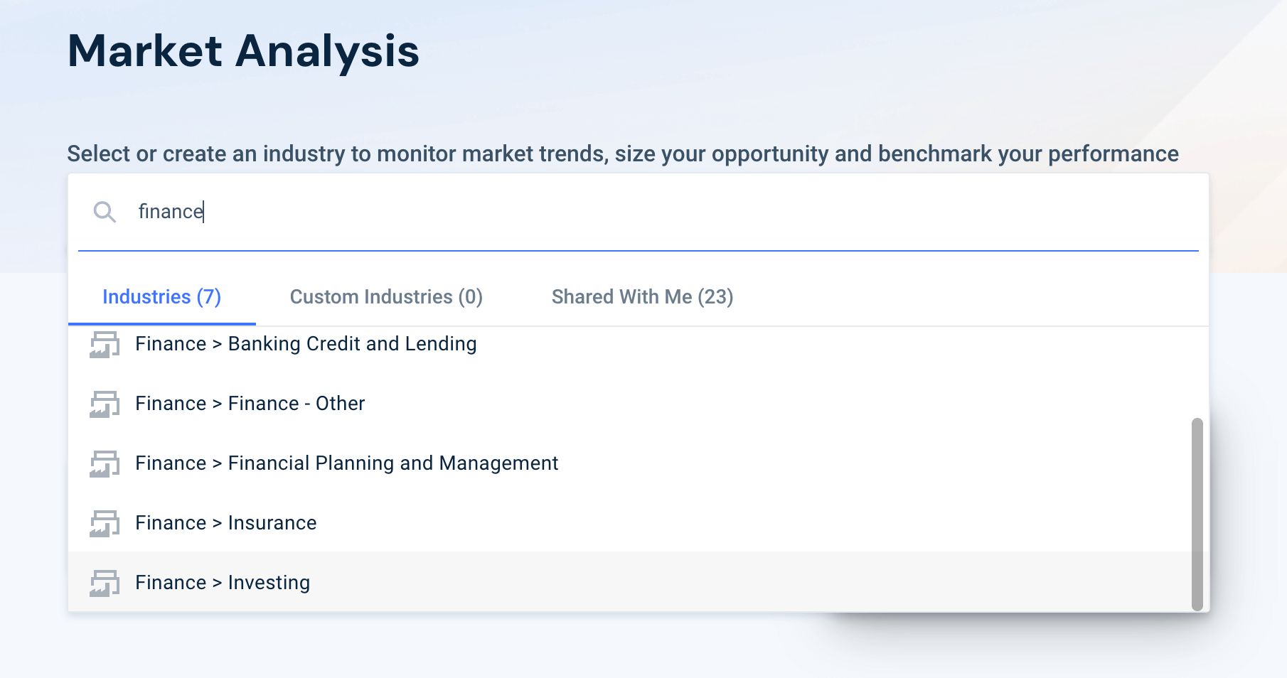 Market Analysis Industries