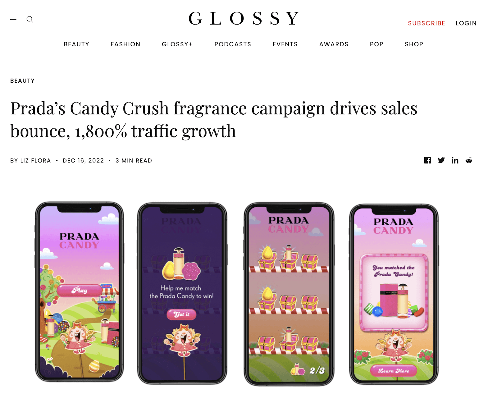Targeting niche market prada candy crush
