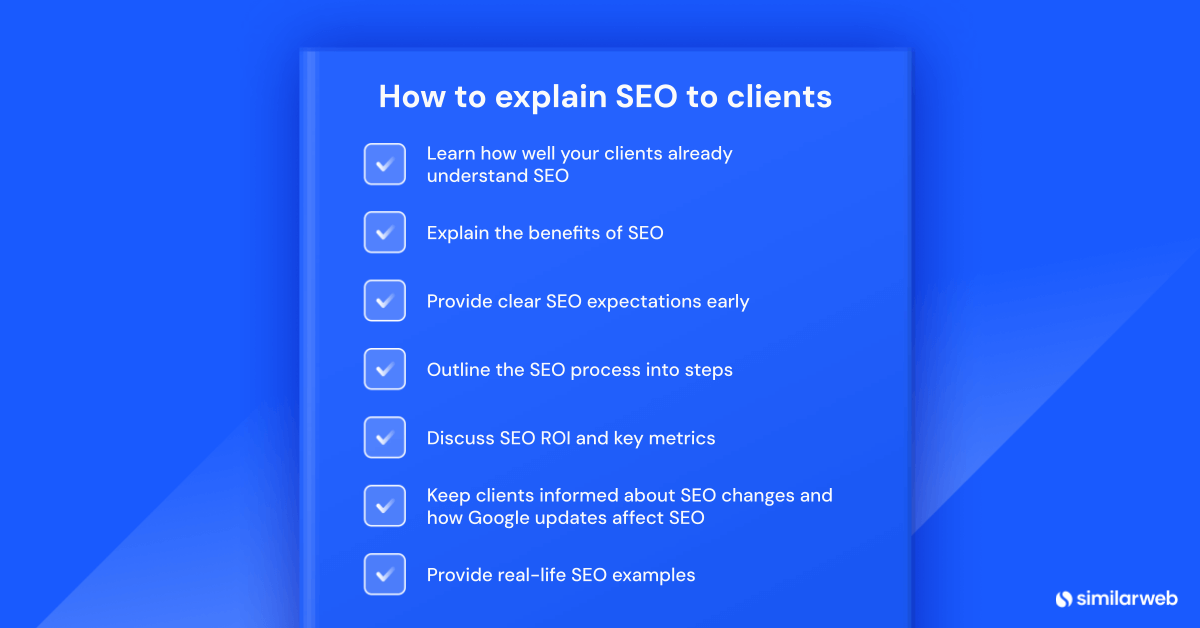 How to explain SEO to clients in 7 ways