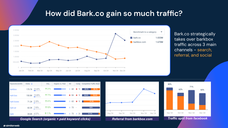How did Bark.co grow online traffic