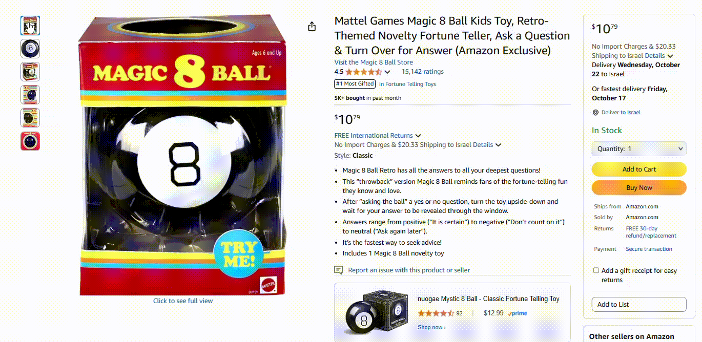 Magic 8 ball - product images