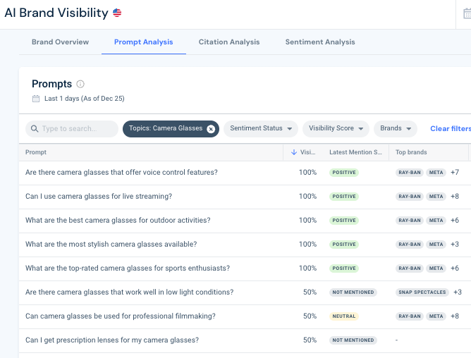 Prompt Analysis report