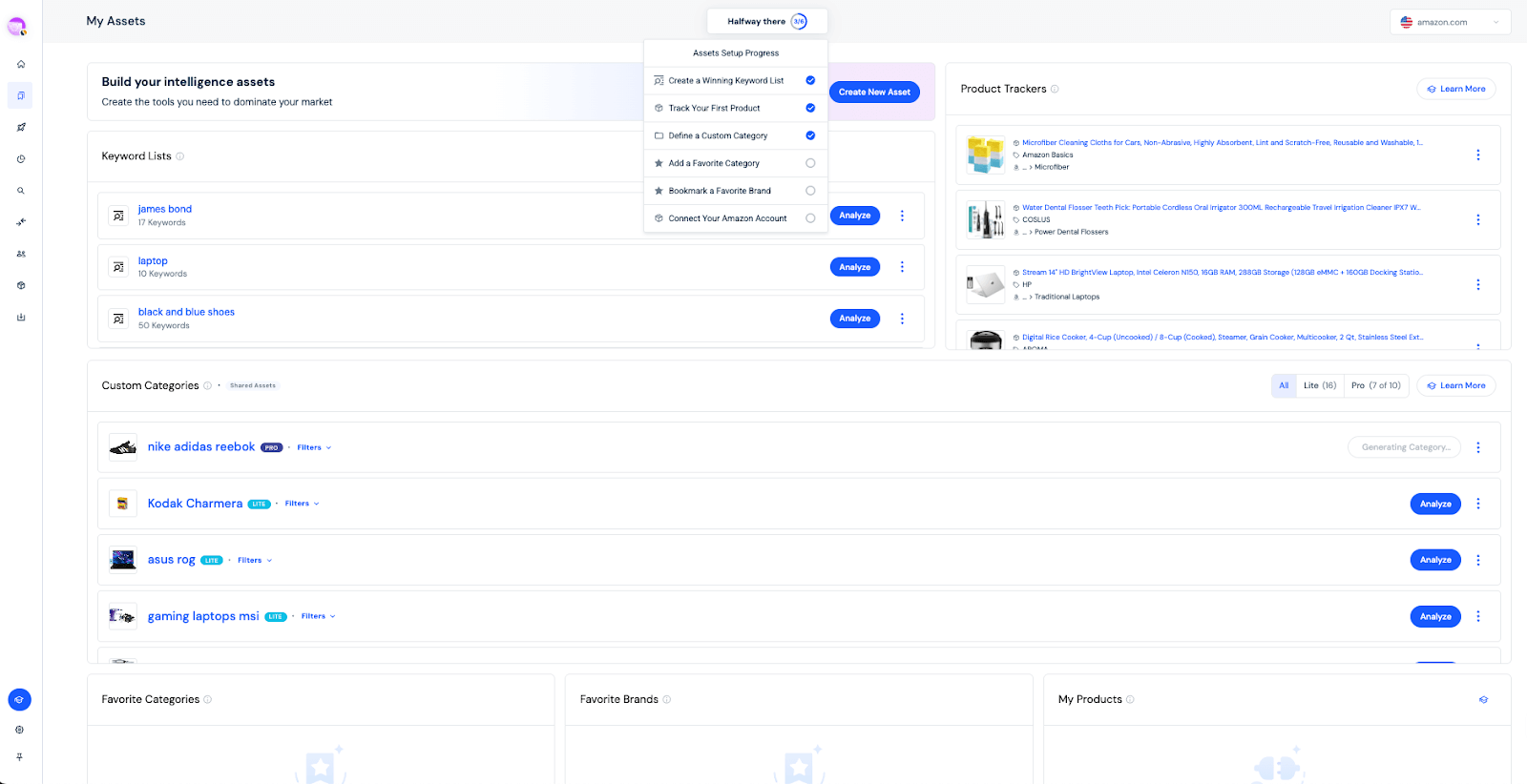 New 'My Assets' dashboard for analysing all your metrics in one place