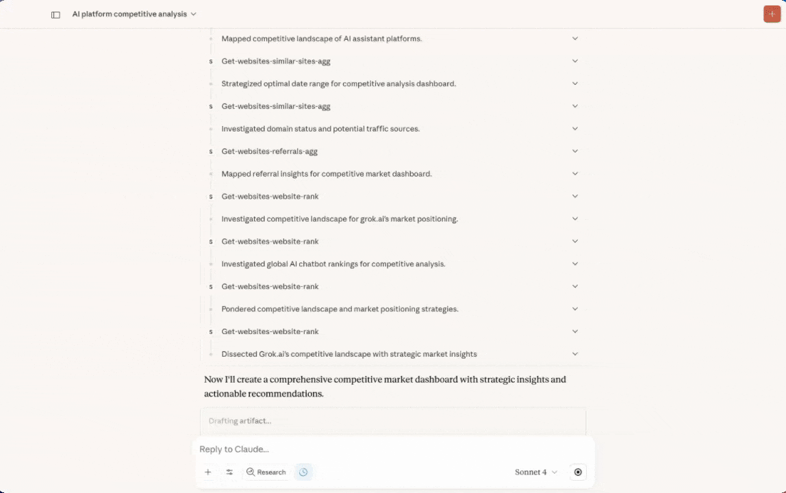 Similarweb MCP in Action