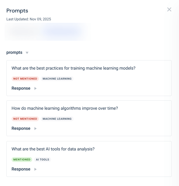 Example prompts for OpenAI