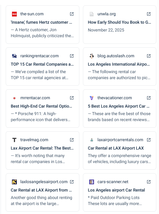 Analyze cited domains for each negative prompt