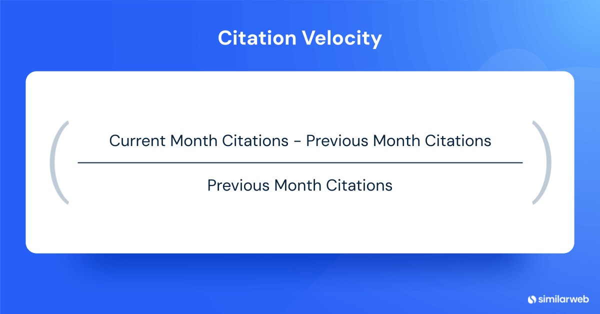 Citation Velocity Formula
