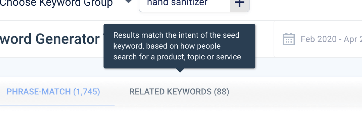 CRO Tip #4: Constantly optimize your keyword list - Related Keywords 