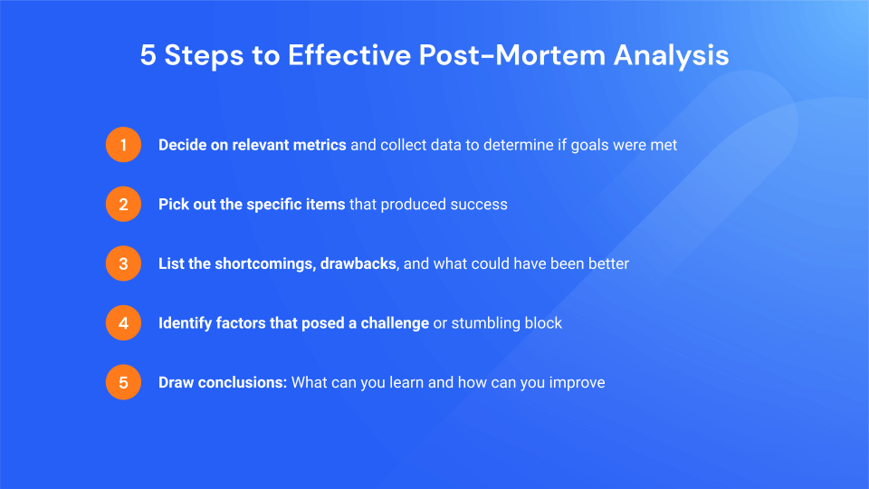 steps to effective post mortem analysis
