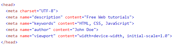 meta name keywords
