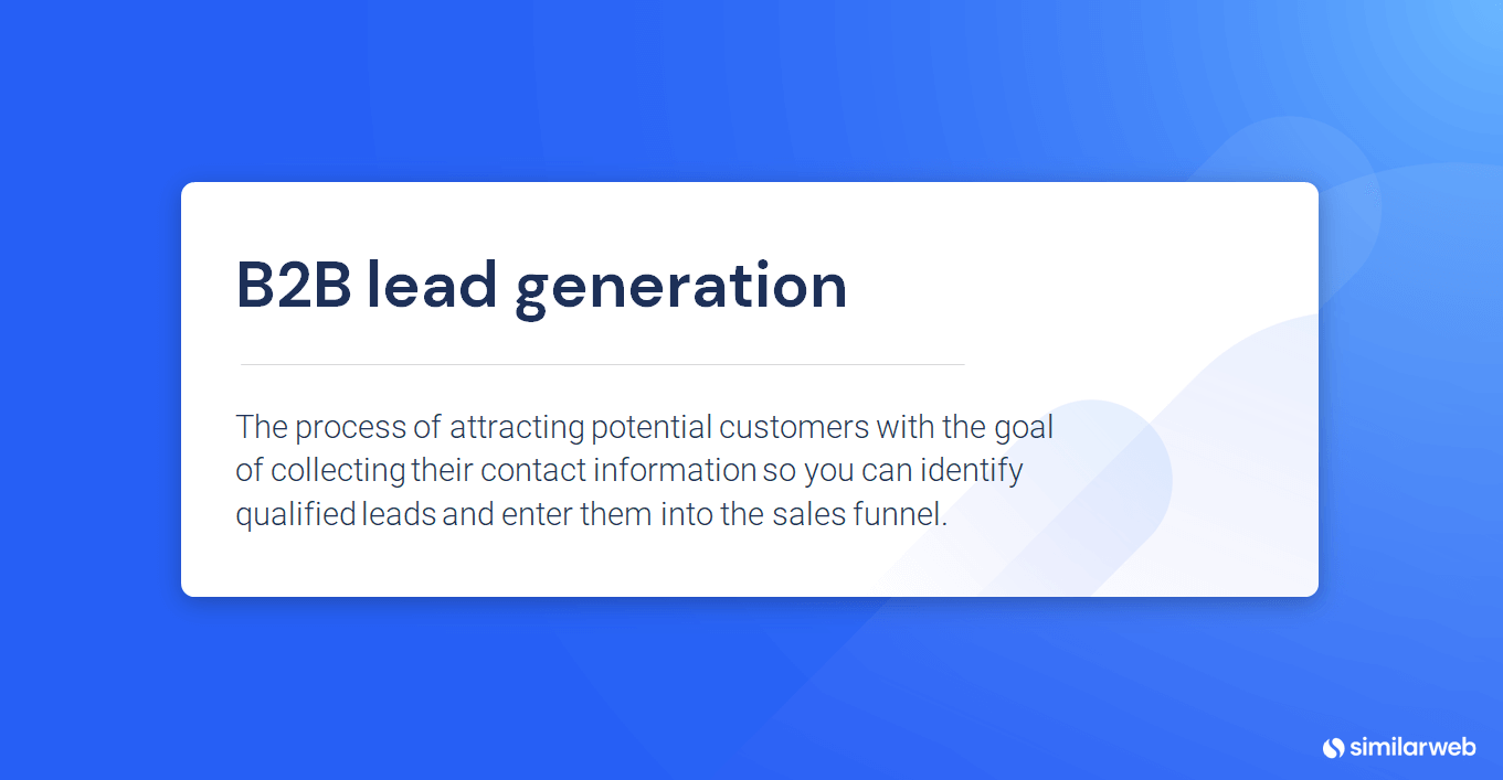 What is B2B lead generation