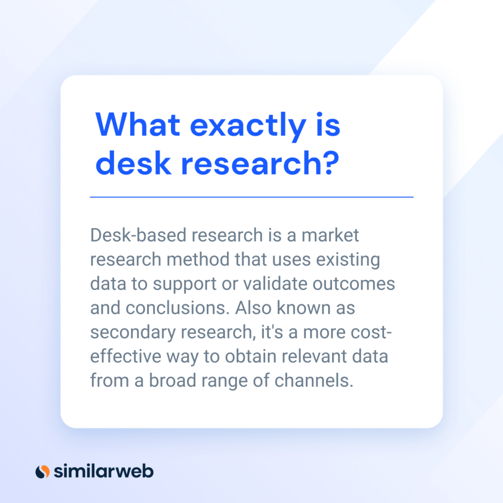 desk research definition 