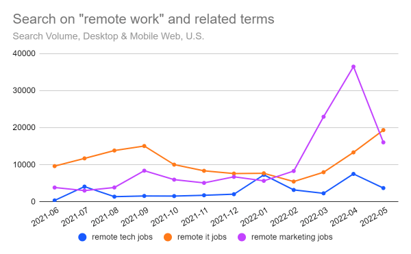 Search for remote work U.S.