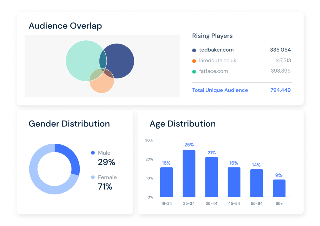Audience Data from Similarweb Audience Analysis Tools