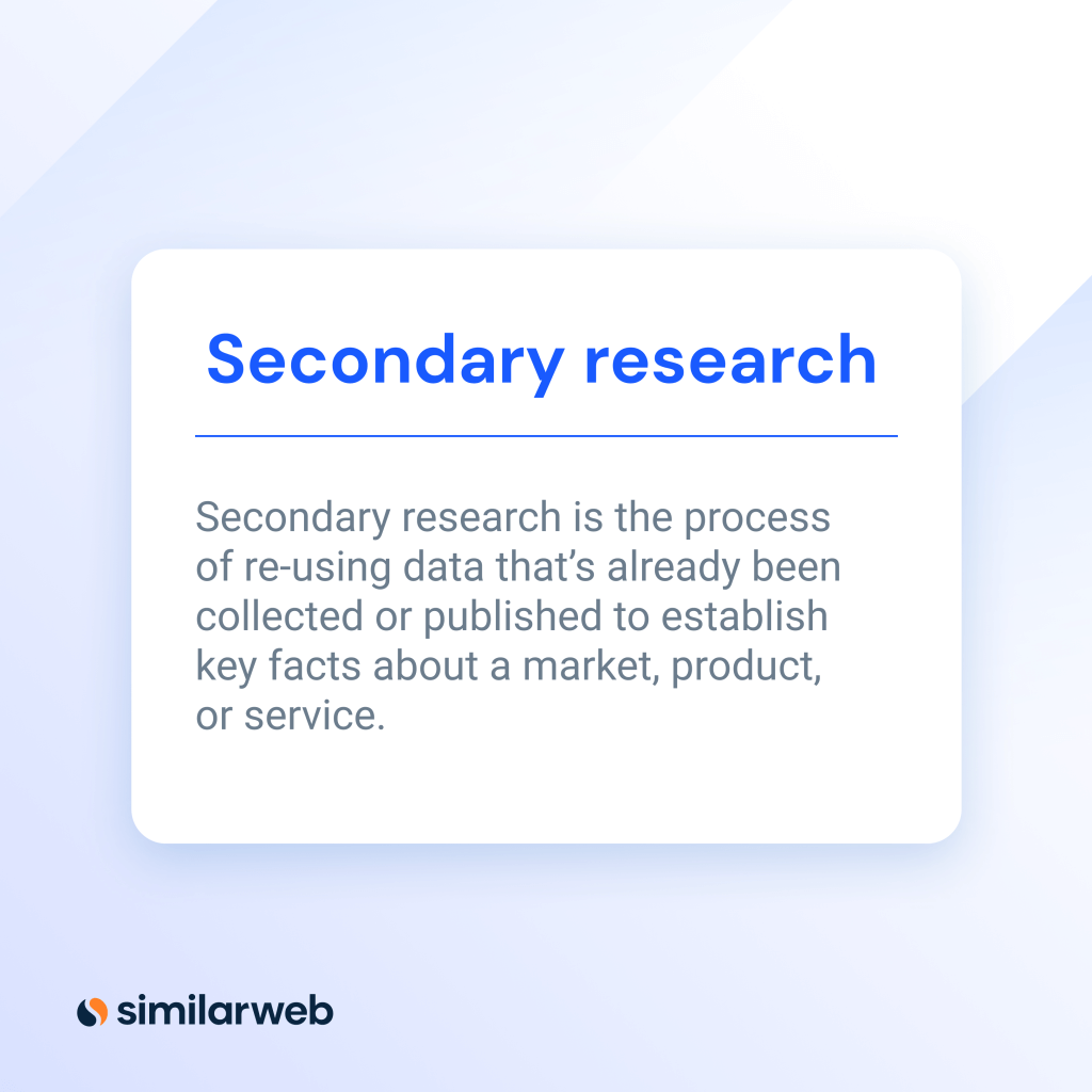 definition of secondary market research