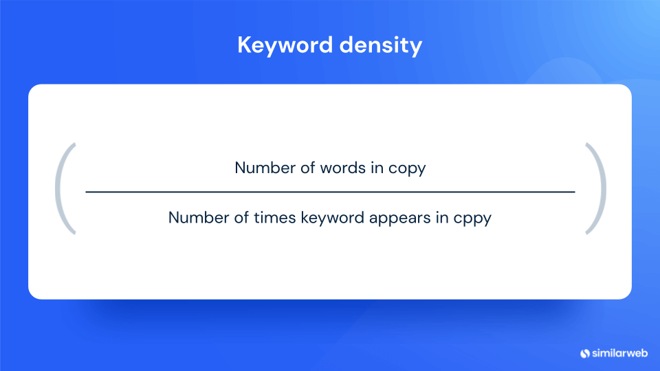 Keyword density formula