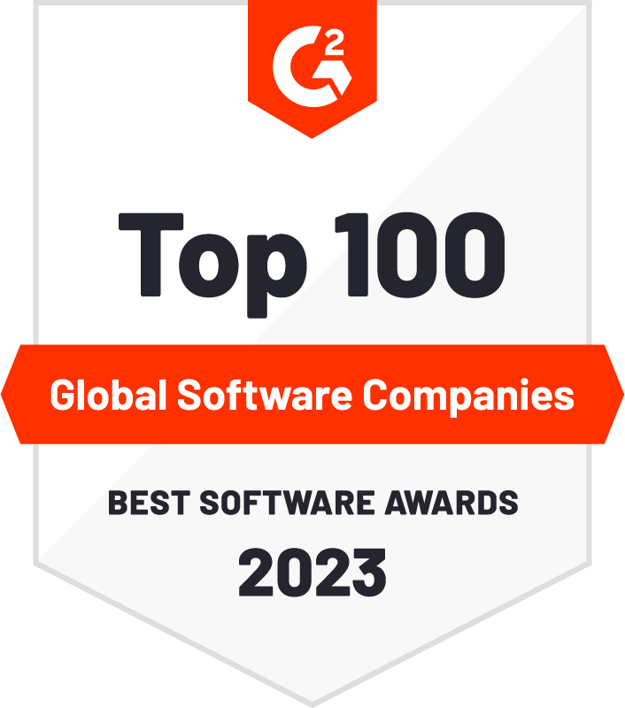 G2 Top 100 Global Software Companies Best Software Awards 2023