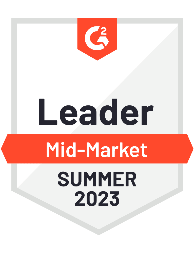 G2 Leader Mid-Market Summer 2023