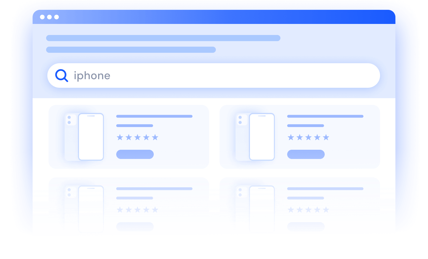 Analyze search behavior