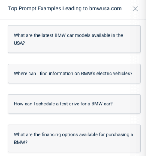 Prompt data per page