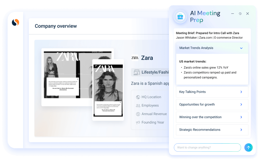 Show up knowing your prospect’s business needs