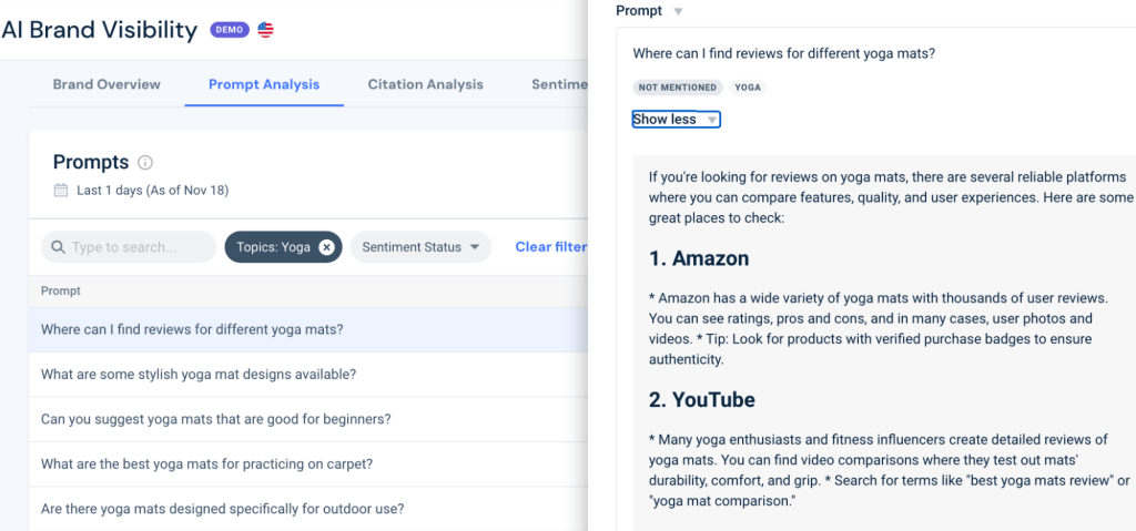 AI Prompts Analysis Tool