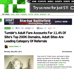 Tech Crunch article about Tumblr